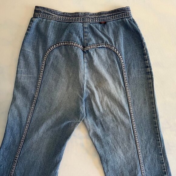Stuffed 80's Vintage Retro Y2K Denim Flare Jeans - Picture 6 of 8